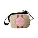 Coach Bags | Coach Signature Jacquard Dempsey Camera Bag Nude/Pink/Multicolor Great Condition | Color: Cream/Pink | Size: Os