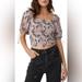 Free People Tops | Free People Back On Top Smocked Puff Sleeve Crop Top ~ Nwt | Color: Pink/Purple | Size: M