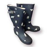 J. Crew Shoes | J. Crew Polar Bear Insulated Rain Boots Size 9 | Color: Blue/White | Size: 9
