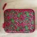 Lilly Pulitzer Bags | Lily Pulitzer Women's Pink Zippered Pouch Ipad Case Alligators | Color: Green/Pink | Size: Os
