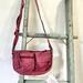Free People Bags | Free People Wade Leather Sling Bag Crossbody Strap Pink Rose Pebbled Leather | Color: Pink/Red | Size: Os