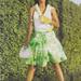 Lilly Pulitzer Skirts | Lilly Pulitzer Fresh Air Green Floral Wrap Skirt Size 0 | Color: Green/Yellow | Size: 0