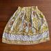 Anthropologie Skirts | Anthropologie Purple And Yellow Print A Line Skirt, Size 4 | Color: Purple/Yellow | Size: 4