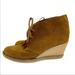 J. Crew Shoes | J.Crew Mcalister Wedge Lace Up Bootie Brown Suede Woman's Size 9 | Color: Brown | Size: 9