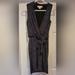Michael Kors Dresses | $225 Women's Michael Kors Petite Small Ps Purple And Black Dress With Tie Belt | Color: Black/Purple | Size: Sp