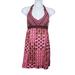 Athleta Dresses | Athleta Womens Pink Brown Pack Everywhere Geometric Halter Dress Size 6p | Color: Brown/Pink | Size: 6p