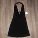 Urban Outfitters Dresses | Halter Ripped Black Mini Dress | Color: Black | Size: Xs