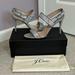 J. Crew Shoes | J Crew Like New Glitter Double Strap Sandals, Sz 8.5 | Color: Silver | Size: 8.5