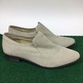 Free People Shoes | Free People Brady Shoes Slip On Loafers Boots Beige Suede Size Euro 41 | Color: Cream | Size: Eur 41