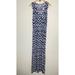 Lilly Pulitzer Dresses | Lilly Pulitzer Mills Racerback Max Dress In Navy & White Chevron Print | Color: Blue/White | Size: M