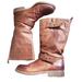 Coach Shoes | Guc Coach Virginia Women's Girl Cinnamon Brown Embossed Leather Mid-Calf Boots 5 | Color: Brown | Size: 5