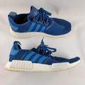 Adidas Shoes | Adidas Original Nmd R1 Sneakers Mens Size 12 Blue White Runner Boost Shoes Lace | Color: Blue/White | Size: 12