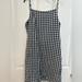 American Eagle Outfitters Dresses | American Eagle Open Back With Bow Black And White Checkered Sundress, Size S | Color: Black/Red/White | Size: S