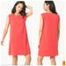 Anthropologie Dresses | Lilla P Anthropologie Casual Tank Dress In Azalea, Fits Like Xl | Color: Pink/Red | Size: Xl