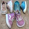 Vans Shoes | Lot Of 3 Girls Size 4 Shoes | Color: Blue/Pink | Size: 4bb