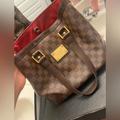 Louis Vuitton Bags | Louis Vuitton Hampstead Damier Ebene-Authentic | Color: Brown/Gold/Red | Size: Os