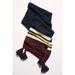 Free People Accessories | New Free People Rugby Stripe Striped Tassel Knit Scarf Navy Burgundy Yellow | Color: Blue/Red | Size: Os