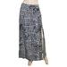 Michael Kors Skirts | Michael Kors Mandera Maxi Long Front Slit Skirt Real Navy S Nwt $99 | Color: Blue/White | Size: S