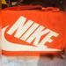 Nike Bags | Bnwt Nike Nylon Shoe Box Crossbody Bag!!! | Color: Orange/White | Size: Os