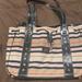 Kate Spade Bags | Kate Spade Striped Canvas Handbag | Color: Tan/White | Size: Os