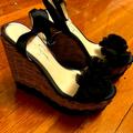 Jessica Simpson Shoes | Jessica Simpson Wedge Shoes | Color: Black/Tan | Size: 7