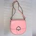 Kate Spade Bags | Kate Spade Robyn Medium Chain Saddle Bag | Color: Pink/Silver | Size: Os