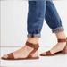 Madewell Shoes | Madewell Boardwalk Women’s Ankle Strap Sandals Size 6 Leather English Saddle | Color: Brown | Size: 6