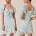 Anthropologie Dresses | New Anthropologie Forever That Girl Sweetheart Mini Dress Green Floral Medium | Color: Green | Size: M