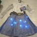 Disney Costumes | Addison Light Up Dress | Color: Blue/White | Size: 4-6x