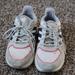 Adidas Shoes | Adidas Gray Pink Cloudfoam Sneakers Size 9 | Color: Gray/Pink | Size: 9