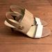 Coach Shoes | Coach Marla Leather Slingback Sandals/Heels With Turnlock, Size 10 | Color: Tan/White | Size: 10