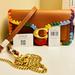 Coach Bags | Coach Tabby Clutch With Rainbow Crochet | Color: Gold/Tan | Size: Measurements Are Pictured