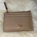 Coach Accessories | Coach Card Case In Crossgrain Leather | Color: Tan | Size: Os