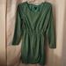 J. Crew Dresses | J. Crew Faux Wrap Long Sleeve Dress - Size 0 | Color: Green | Size: 0