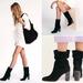 Free People Shoes | Hpfree People Dakota Suede Mid Calf Boots Block Heel Boots Size 10 | Color: Black | Size: 10