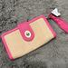 Coach Bags | Coach Straw Clutch - Nwt | Color: Pink/Tan | Size: Os