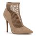 Jessica Simpson Shoes | Jessica Simpson Womens Wiscasa Mesh Dress Booties Cognac 8m | Color: Cream | Size: 8