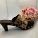 Coach Shoes | Coach Vintage Signature “Caterina” Patchwork Wooden Heels Mule Clogs Size 8.5 | Color: Brown/Tan | Size: 8.5
