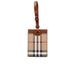 Burberry Accessories | Burberry Check Leather Tag | Color: Cream | Size: Os