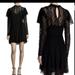 Free People Dresses | Free People Medium Black Crochet Lace Top Dress New Tags Nwt M Black Short Dress | Color: Black | Size: M