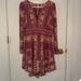 Free People Dresses | Free People Plum Floral And Paisley Dress Size Large | Color: Pink/Purple | Size: L