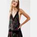 Free People Dresses | $398 Free People Gweniever Boho Velvet Studded Maxi Dress Nwt Xs S | Color: Black/Purple | Size: Xs