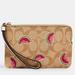 Coach Bags | Coach Graphic Monogrammed Scattered Watermelon Print Zip Wristlet. | Color: Red/Tan | Size: Os