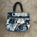 Coach Bags | Coach Poppy Large Tote Purse Bag | Color: Blue/White | Size: Os