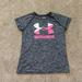 Under Armour Shirts & Tops | Girls Gray And Pink Under Armor Dri-Fit Shirt | Color: Gray/Pink | Size: 10g