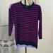 J. Crew Sweaters | J.Crew Women’s Striped And Solid Sweater Size S, Multi Colors, Pre Owned | Color: Black/Pink/Purple/Red | Size: S