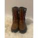 Ralph Lauren Shoes | Lauren Ralph Lauren Quinlyn Leather Lace Up Quilted Boots Euc Size 10b | Color: Brown/Gray | Size: 10