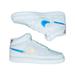 Nike Shoes | New 6.5 Womens Nike Court Vision Mid White Iridescent Fd0819-100 Retro Shoes | Color: Silver/White | Size: 6