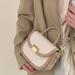 Zara Bags | Brand New Small Women Saddle Shoulder Bags Pu Leather Crossbody | Color: Tan | Size: Os