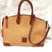 Dooney & Bourke Bags | Euc- Dooney And Bourke Satchel-Canvas+Leather Bag. Crossbody/Shoulder- Rare! | Color: Brown/Orange | Size: 13wx10l